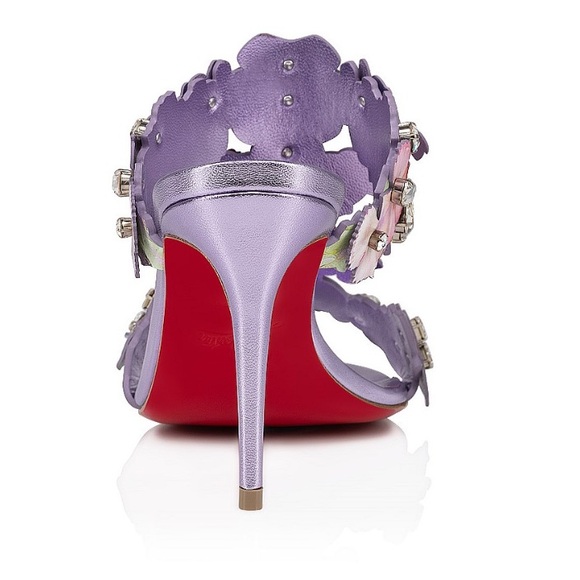 Christian Louboutin Flora 85mm crystal accent wedding heels RETAIL 2,995 - Picture 4 of 11